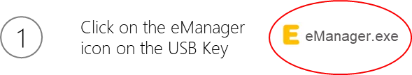 1 installation click eManager exe